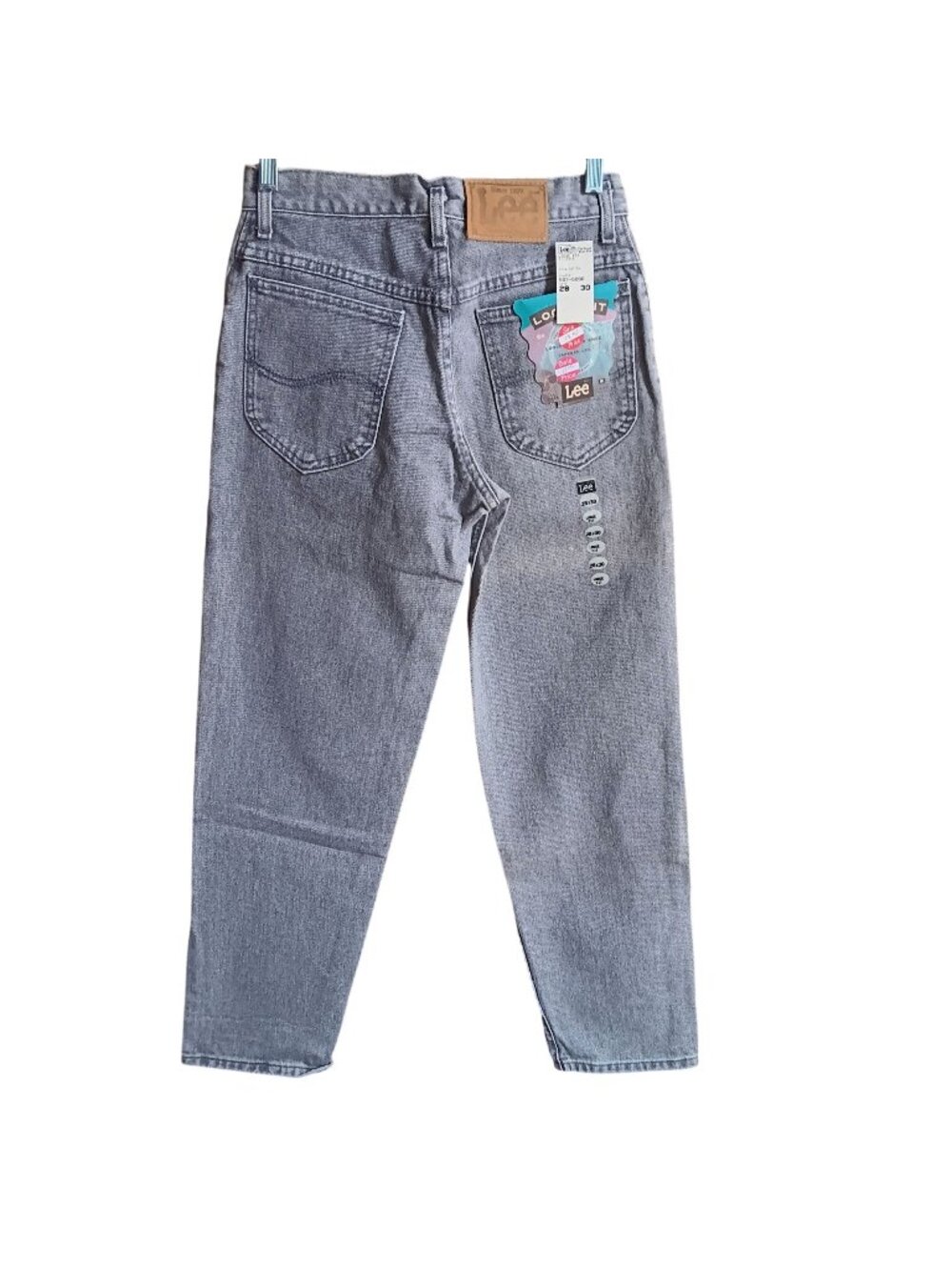 28x32 True Vintage Lee Jeans NEW 80's LEE LOOSE FIT TAPERED PREP PEWTER DENIM